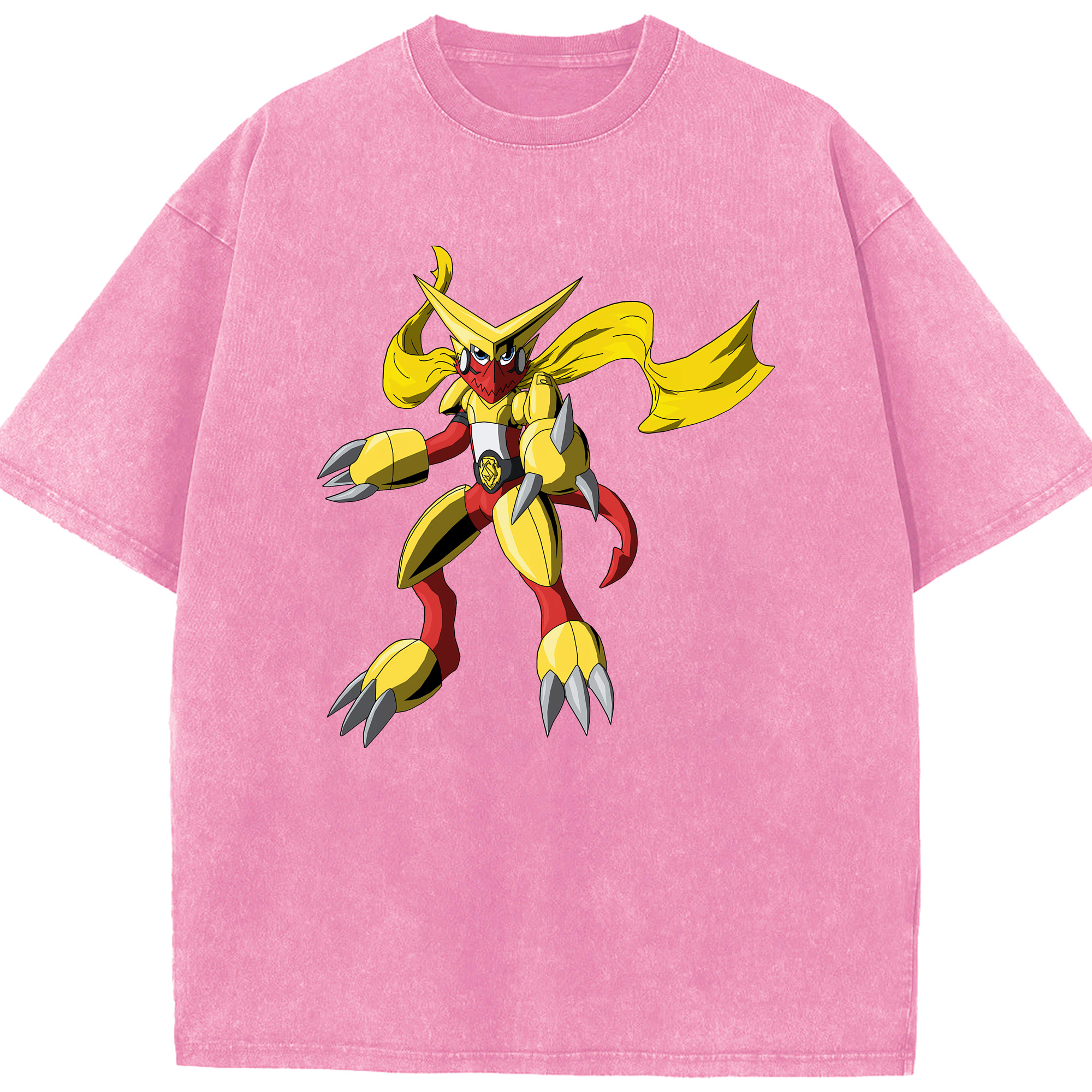 （画像用） Digimon デジタルモンスター/デジモン 綿100% ヴィンテージ風 半袖Tシャツ（フロントプリント）